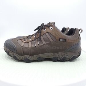 Oboz Tamarack B-Dry Mens US 12 Hiking Shoes Brown Leather Waterproof Outdoor